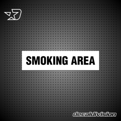 Smoking Area Sign Smoking Area Sign